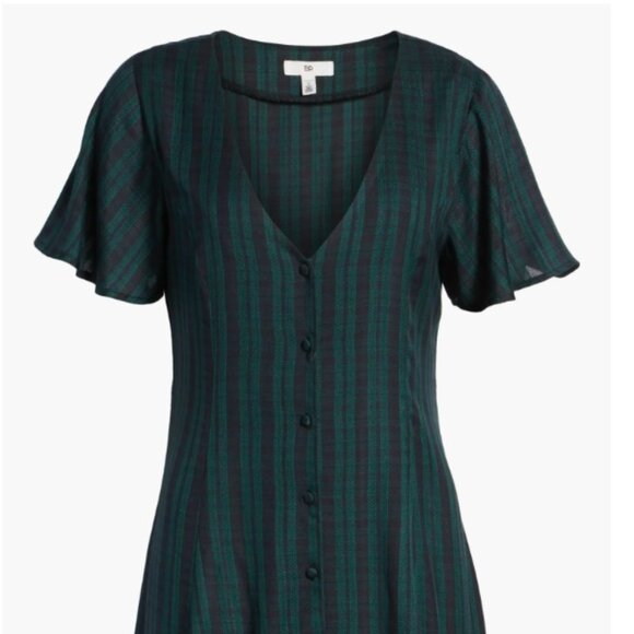 Nordstrom BP Plaid Button Front Dress XXL - NWT - Picture 9 of 9